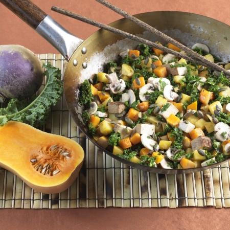 Wok végé de légumes anciens Wok végé de légumes anciens
