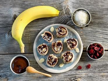 Roulés à la banane et au Chocobella Roulés à la banane et au Chocobella