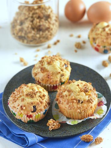 Muffin aux mulberries et muesli Muffin aux mulberries et muesli