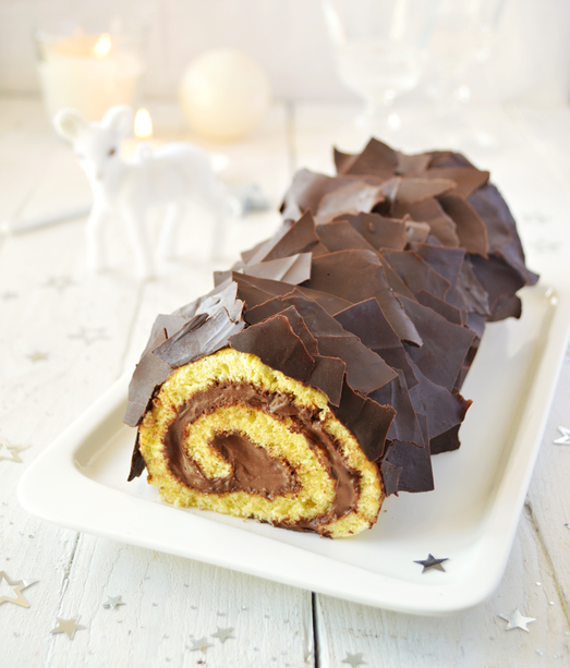 Bûche de Noël au chocolat Bûche de Noël au chocolat